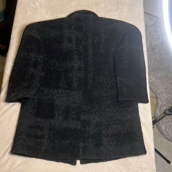 Eileen Fisher Dark Gray Alpaca Wool Nylon Oversized Open Jacket sz XXS/XS - Picture 8 of 9